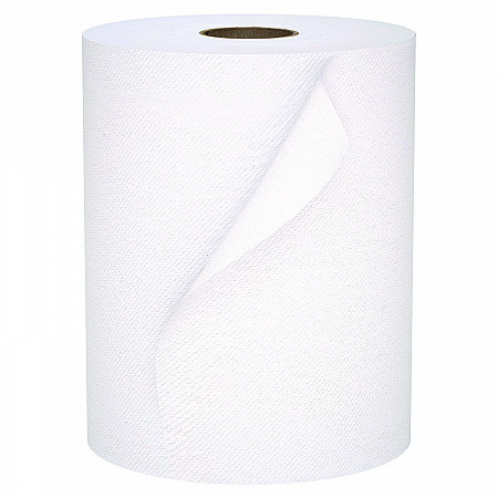 Universal 100% Recycled Fiber Hard Roll Paper Towels, 1-Ply, 8
