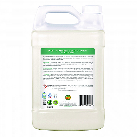 Parsley Plus All-Purpose Kitchen and Bathroom Cleaner, Herbal Scent, 1 gal Bottle, 4/Carton (PL974604CT)
