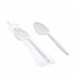 Fieldware Cutlery, Individually Wrapped, Mediumweight Spoon, Plastic, White, 1,000/Carton (FKSWCH)
