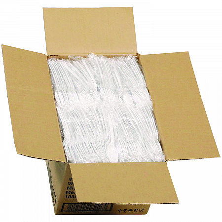 Fieldware Cutlery, Individually Wrapped, Mediumweight Spoon, Plastic, White, 1,000/Carton (FKSWCH)