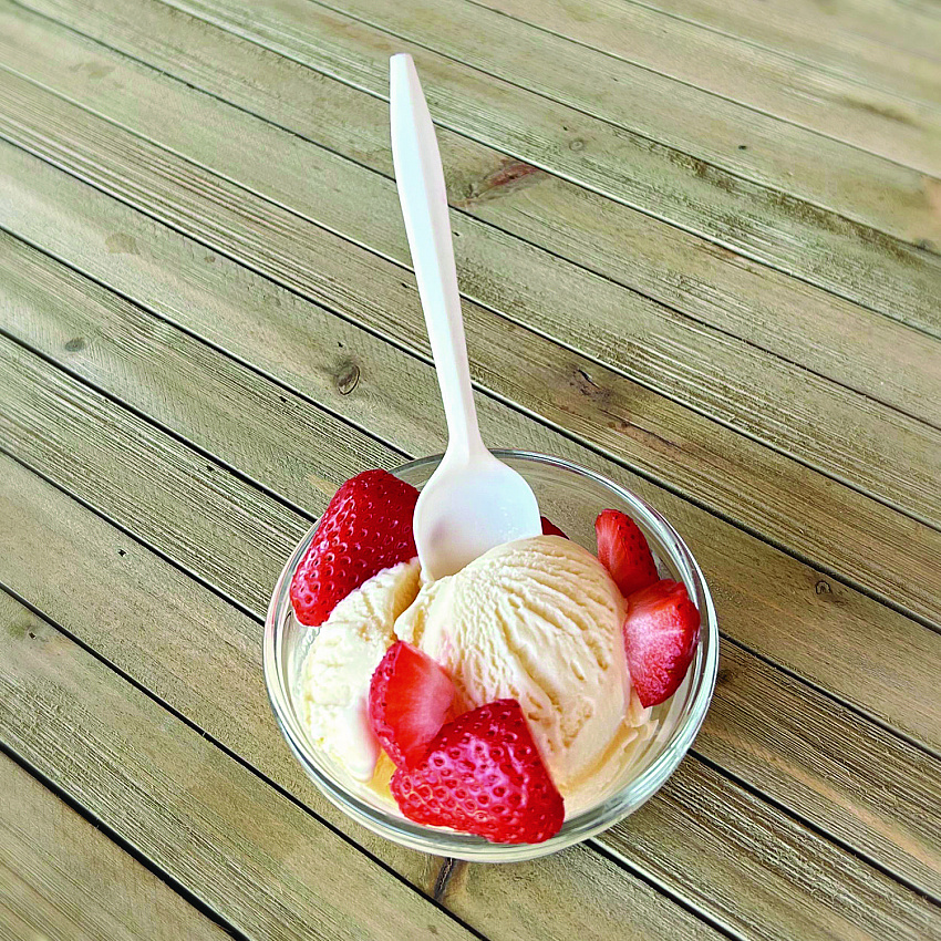 Mediumweight Polypropylene Cutlery, Spoon, 5.31", Plastic, White, 1,000/Carton (SPOONPPMW)