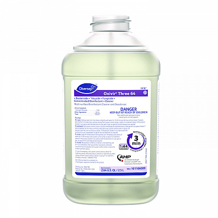 Oxivir Three 64, 2.5 L Bottle, 2/Carton (101106009)