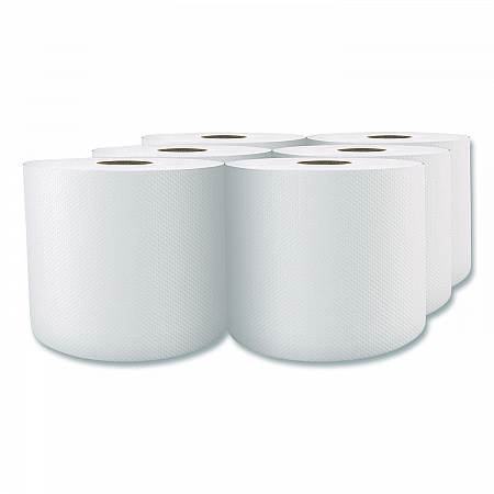 Select Center-Pull Paper Towels, 2-Ply, 7.3 x 10, White, 600/Roll, 6 Rolls/Carton (H153)