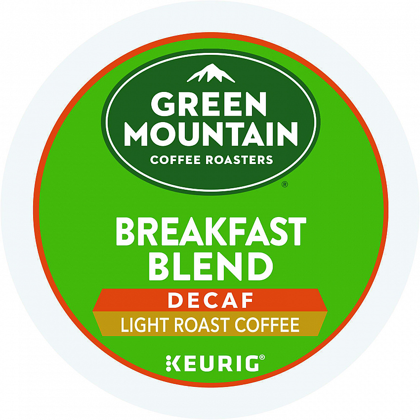 Breakfast Blend Decaf Coffee K-Cups, 24/Box (7522)