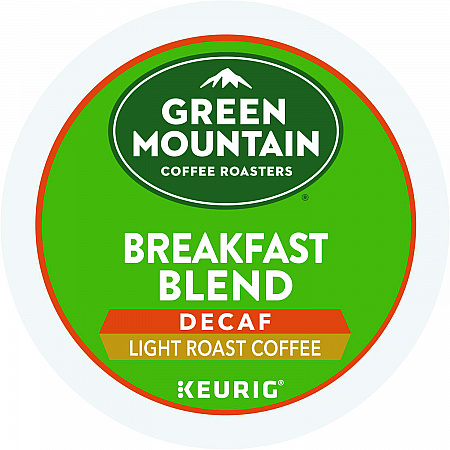 Breakfast Blend Decaf Coffee K-Cups, 96/Carton (7522CT)