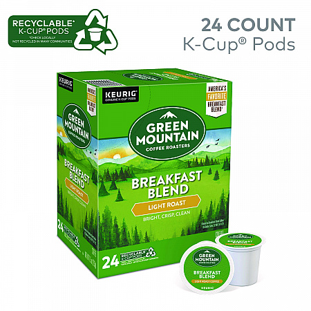 Breakfast Blend Coffee K-Cup Pods, 24/Box (6520)
