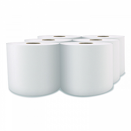 Select Center-Pull Paper Towels, 1-Ply, 7.31 x 10, White, 1,080/Roll, 6 Rolls/Carton (H142)
