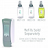 ADX-12 Dispenser, 1,250 mL, 4.64 x 3.94 x 11.89, Gray/White, 6/Carton (887106CT)