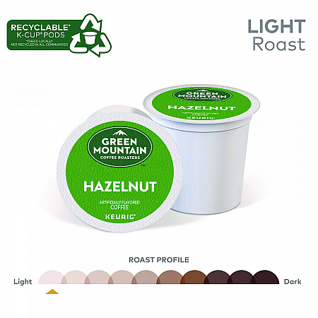 Hazelnut Coffee K-Cups, 24/Box (6792)
