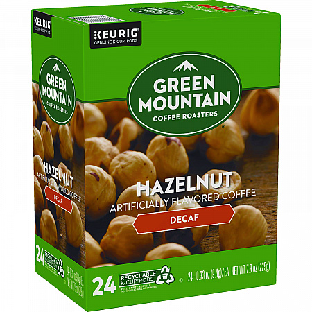 Hazelnut Decaf Coffee K-Cups, 24/Box (7792)