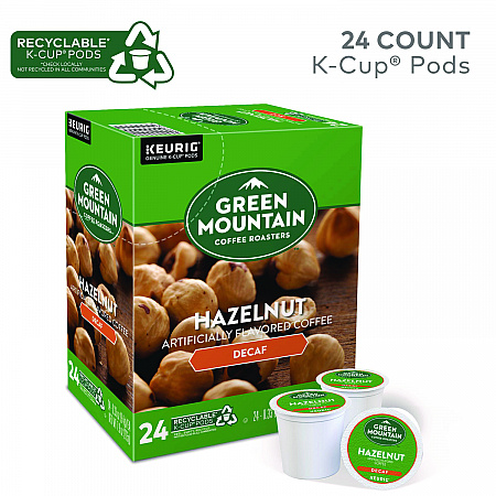 Hazelnut Decaf Coffee K-Cups, 96/Carton (7792CT)