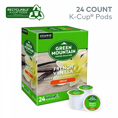 French Vanilla Decaf Coffee K-Cups, 96/Carton (7732CT)