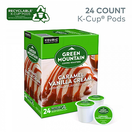 Caramel Vanilla Cream Coffee K-Cups, 96/Carton (6700CT)