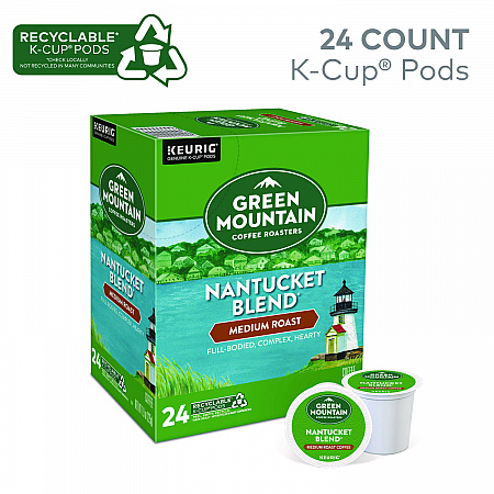 Nantucket Blend Coffee K-Cups, 24/Box (6663)