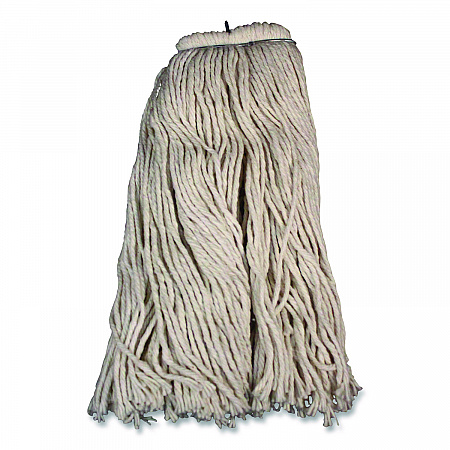 Layflat Regular Screw-Type Mop Head, Cotton, 20 oz, 1