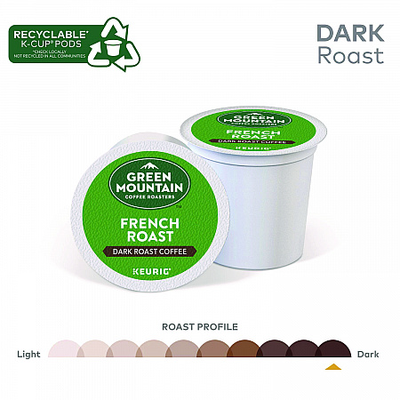 French Roast Coffee K-Cups, 24/Box (6694)