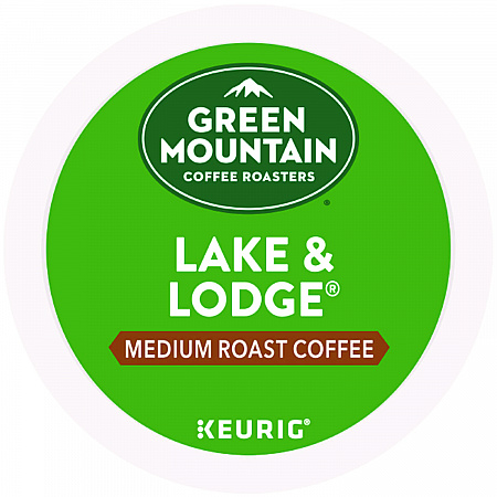 Lake and Lodge Coffee K-Cups, Medium Roast, 24/Box (6523)