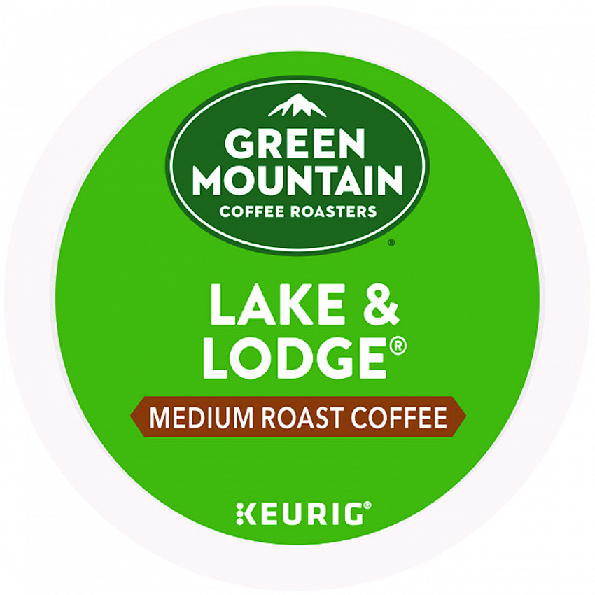 Lake and Lodge Coffee K-Cups, Medium Roast, 24/Box (6523)