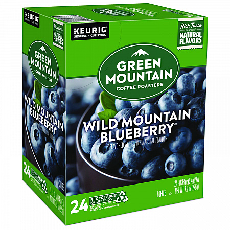 Fair Trade Wild Mountain Blueberry Coffee K-Cups, 24/Box (6783)