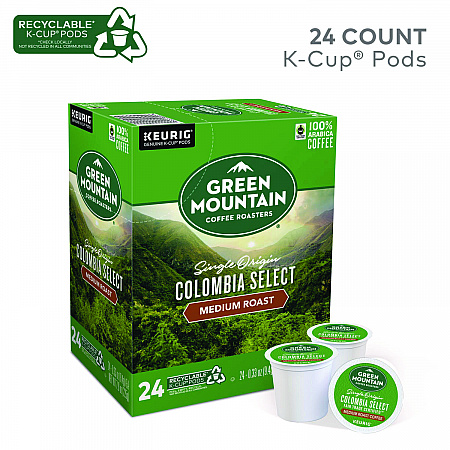 Colombian Fair Trade Select Coffee K-Cups, 96/Carton (6003CT)