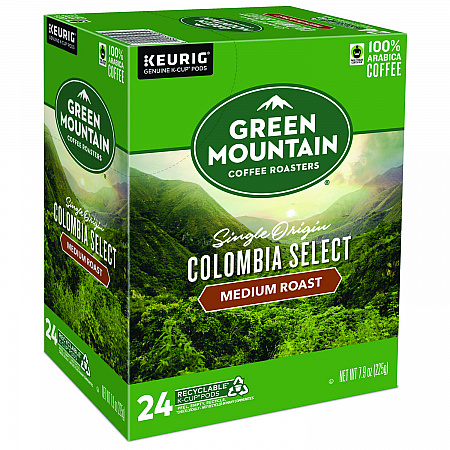 Colombian Fair Trade Select Coffee K-Cups, 24/Box (6003)
