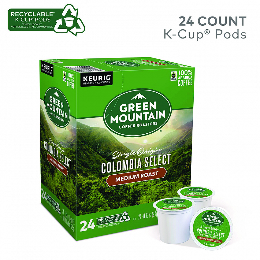 Colombian Fair Trade Select Coffee K-Cups, 24/Box (6003)