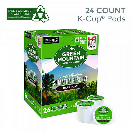 Fair Trade Organic Sumatran Extra Bold Coffee K-Cups, 96/Carton (4060CT)