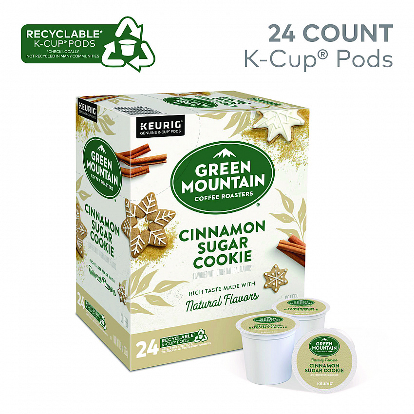 Cinnamon Sugar Cookie Coffee K-Cups, 24/Box (5814)