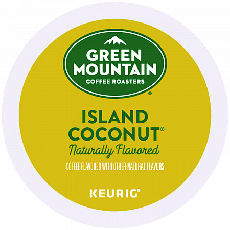 Island Coconut Coffee K-Cup Pods, 24/Box (6720)