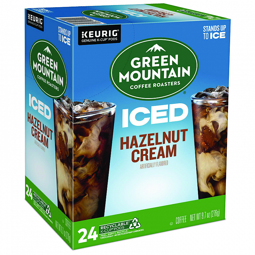 Hazelnut Cream Brew Over Ice Coffee K-Cups, 24/Box (9029)