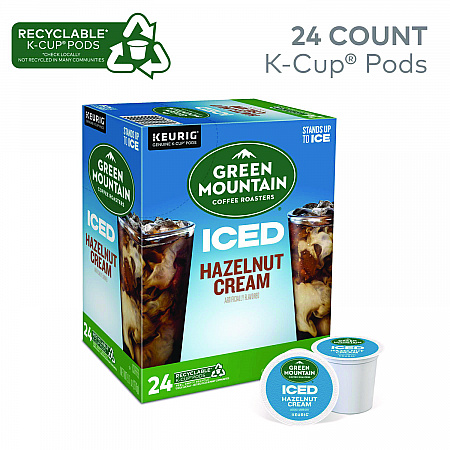 Hazelnut Cream Brew Over Ice Coffee K-Cups, 24/Box (9029)