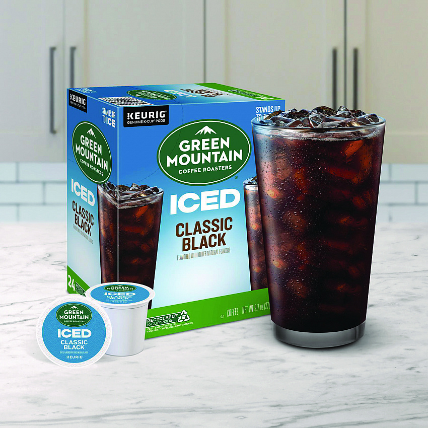 Classic Black Brew Over Ice Coffee K-Cups, 24/Box (9027)