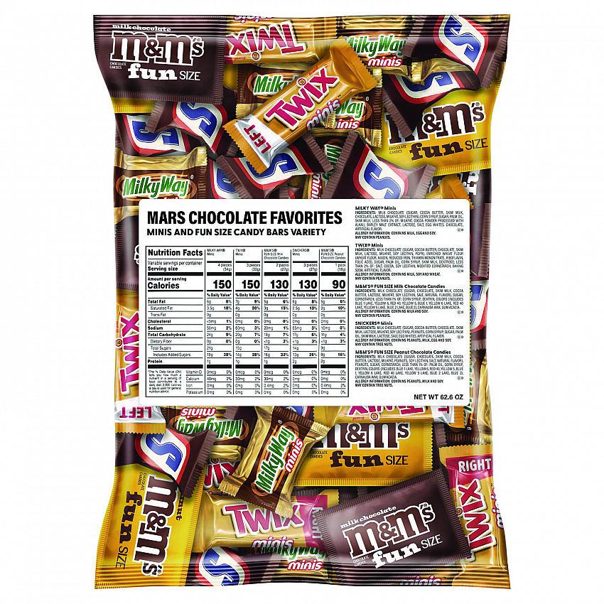 Minis Mix Variety Pack, 62.6 oz Bag (22000016)