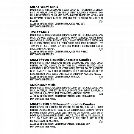 Minis Mix Variety Pack, 62.6 oz Bag (22000016)