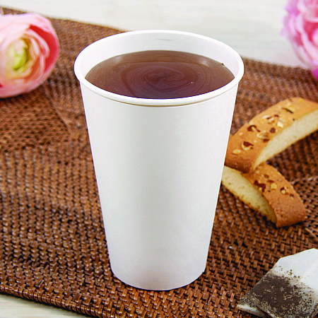 Thermoguard Insulated Paper Hot Cups, 16 oz, White Sustainable Forest Design, 600/Carton (DWTG16W)