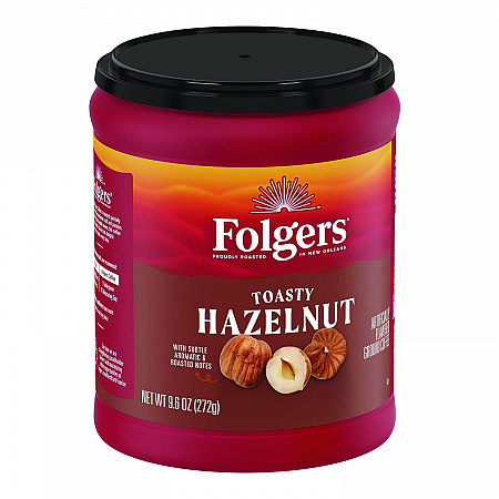 Toasty Hazelnut Ground Coffee, 9.6 oz Can (SMU11037)