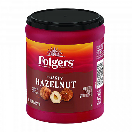 Toasty Hazelnut Ground Coffee, 9.6 oz Can (SMU11037)