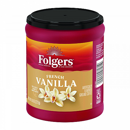 French Vanilla Ground Coffee, 9.6 oz Can (SMU98181)