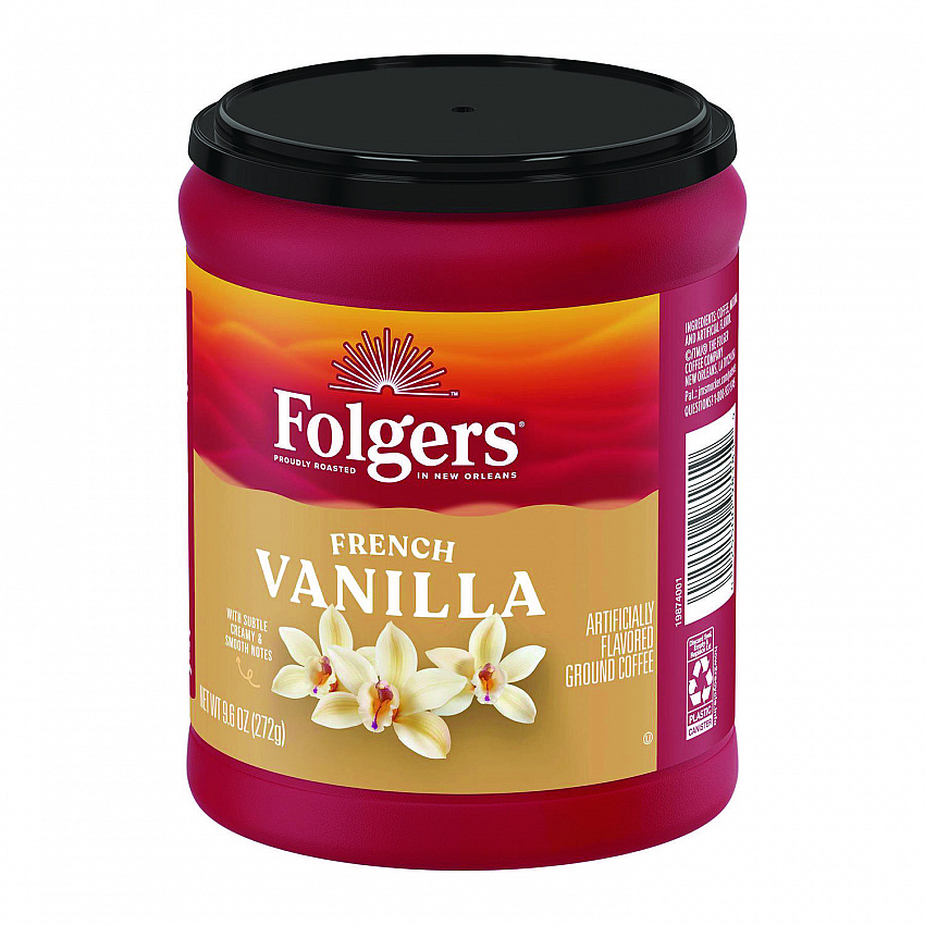French Vanilla Ground Coffee, 9.6 oz Can (SMU98181)