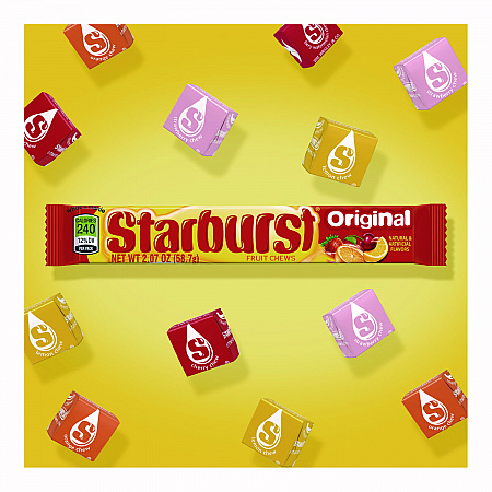 Original Fruit Chews, Cherry; Lemon; Orange; Strawberry, 12 Pieces/Pack, 36 Packs/Box (MMM01151)