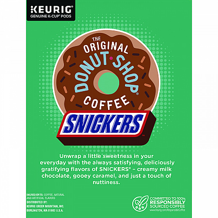 SNICKERS Flavored Coffee K-Cups, 48/Box (5000373541)
