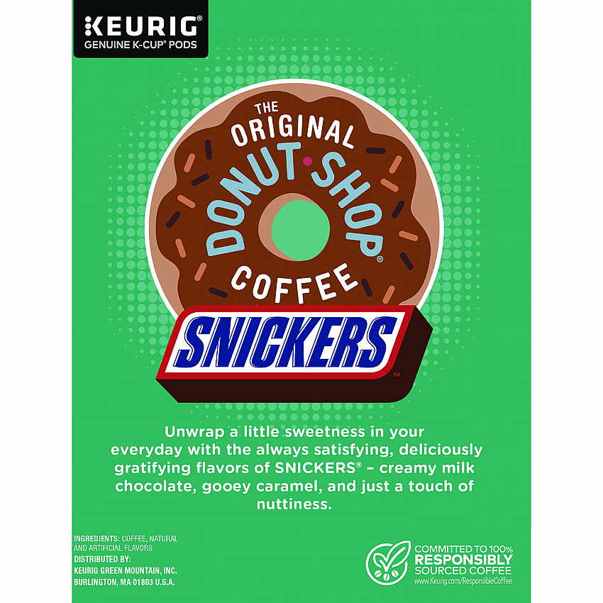 SNICKERS Flavored Coffee K-Cups, 48/Box (5000373541)