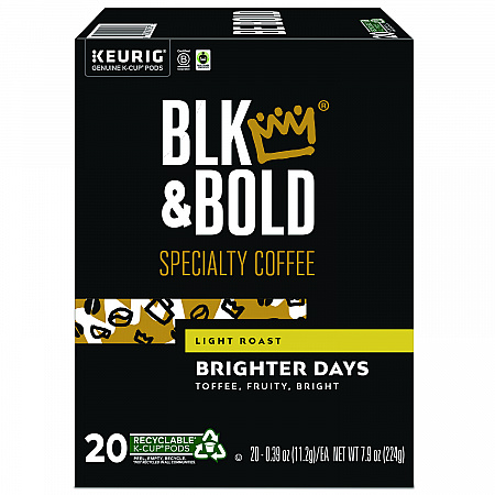 Brighter Days Coffee K-Cups, 20/Box (5000372406)