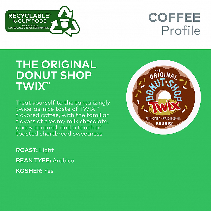 Twix Flavored Coffee K-Cups, 24/Box (5000368824)