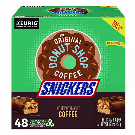 SNICKERS Flavored Coffee K-Cups, 48/Box (5000373541)