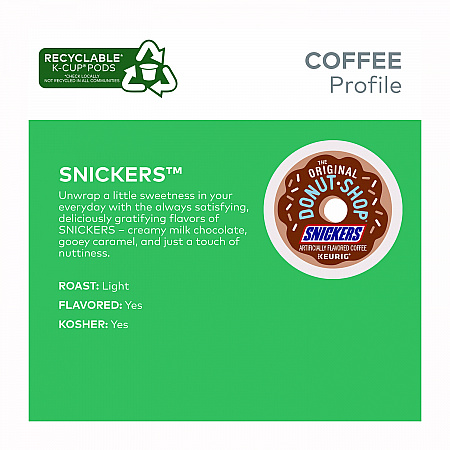 SNICKERS Flavored Coffee K-Cups, 48/Box (5000373541)