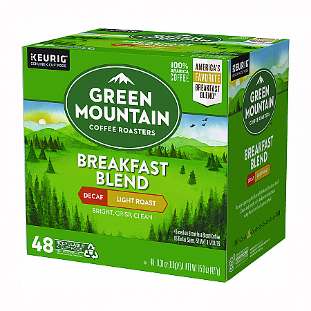 Breakfast Blend Decaf Coffee K-Cups, 48/Box (5000378815)