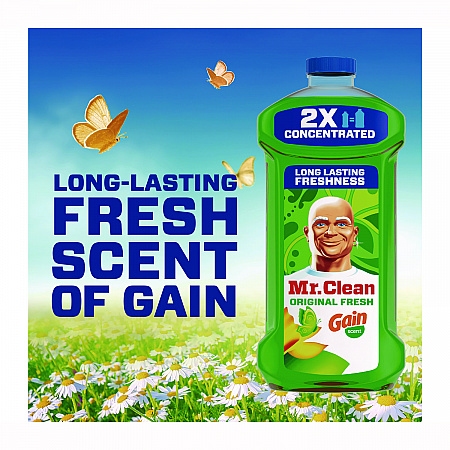 Multipurpose Cleaning Solution, Gain Original Fresh Scent, 64 oz Bottle (10724)
