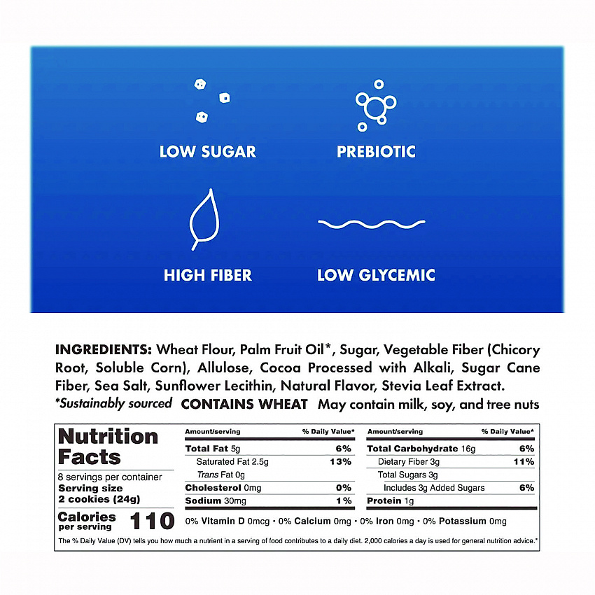 Leos Cookies and Cream Sandwich Cookies, 2 Cookies/Pack, 10 Packs/Box (RVW62000)