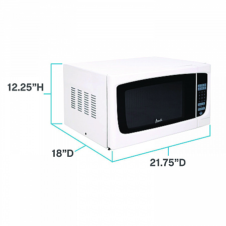 1.4 cu ft Electronic Microwave with Touch Pad, 1,000 W, White (MO1450TW)